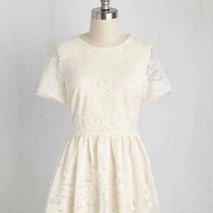 ModCloth White Lace Sundress